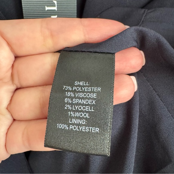 Christian Lacroix Navy Blue Wrap-Around Vest Size Small - Picture 4 of 5